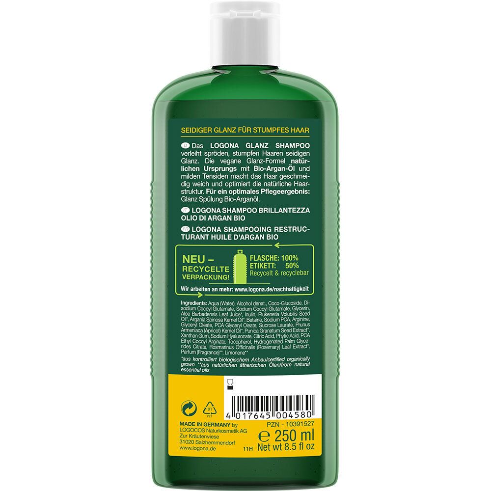 LOGONA GLANZ SHAMPOO BIO ARGANÖL