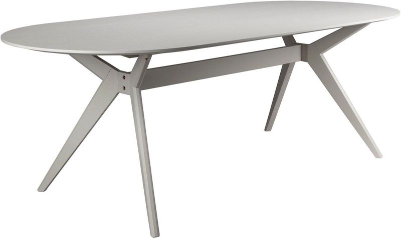 Zeme - Eetkamerstafel - Beige - Hout - Ronde en Ovale Variant