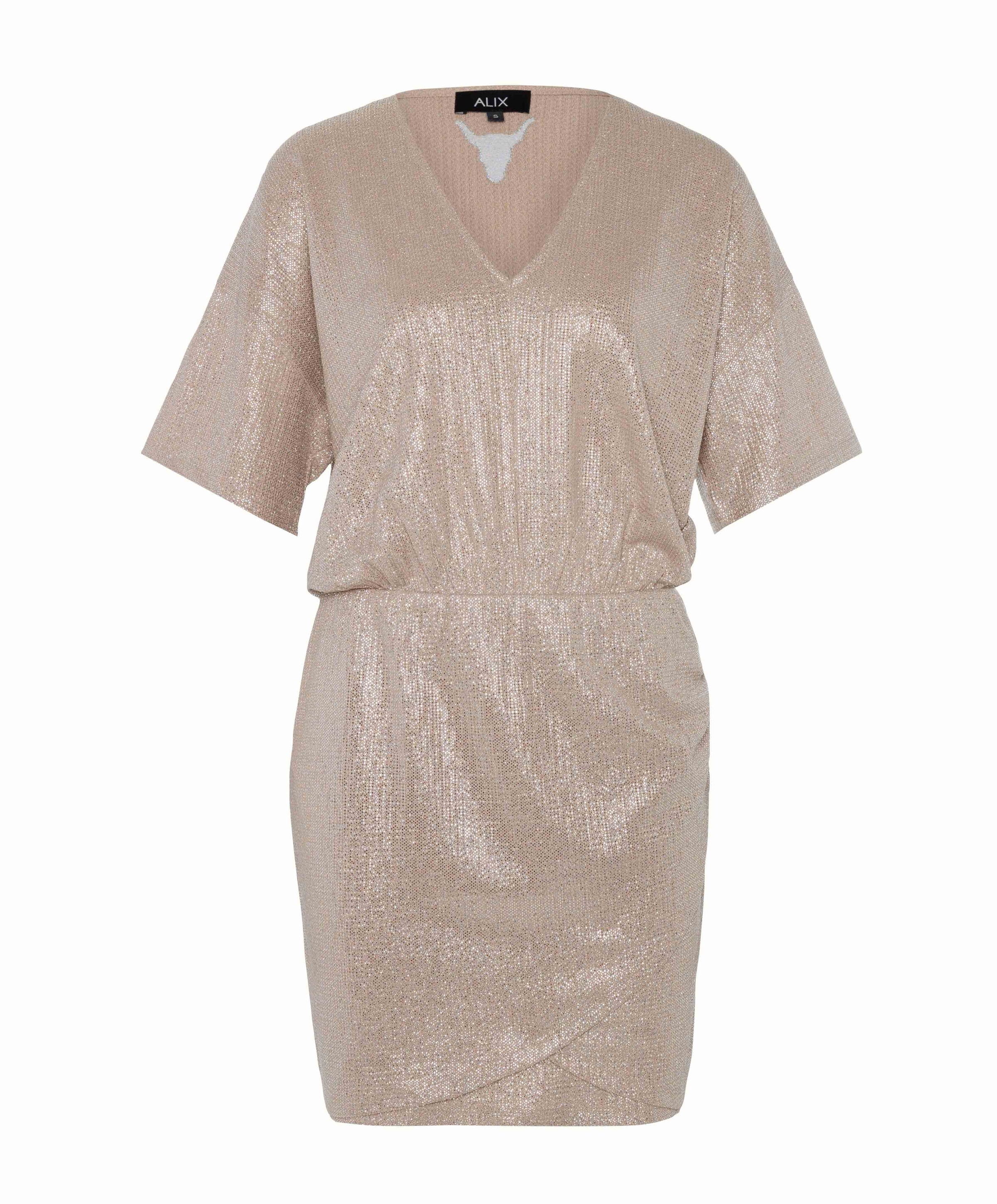 Alix The Label Dames jurk goud