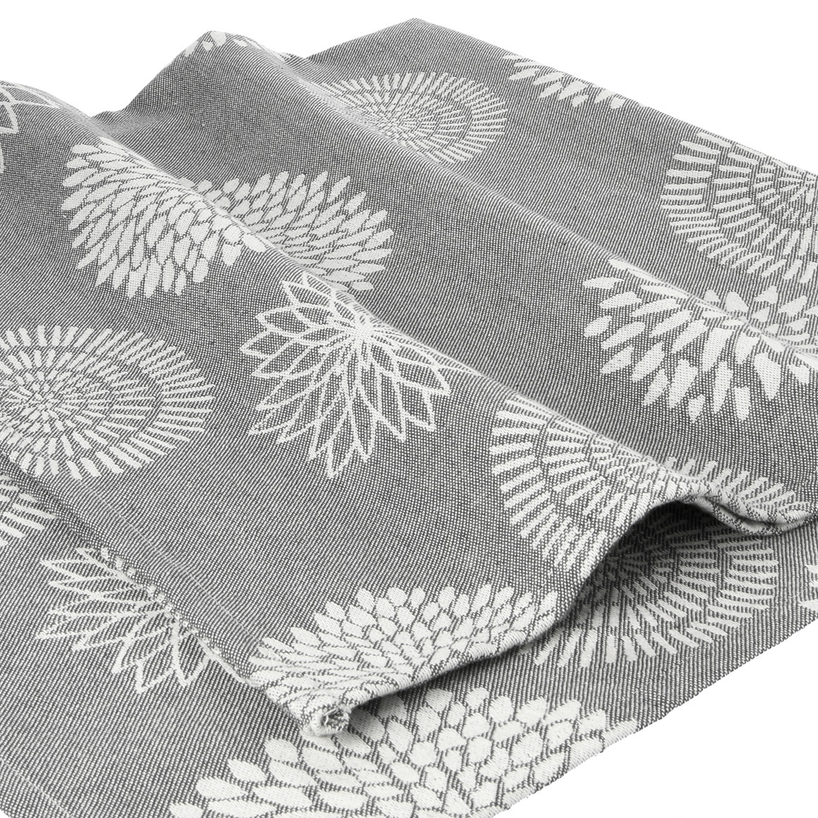 My Home Tischdecke mit Blumen-Muster grau