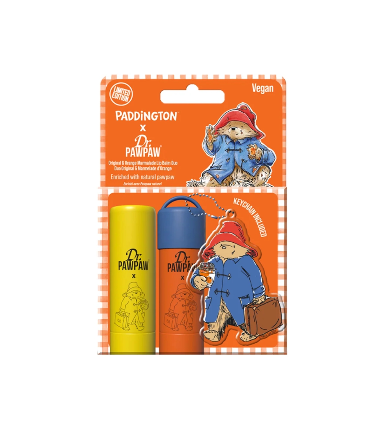 Dr. Paw Paw - *Paddington* - Duo de protetores labiais - Original + Orange