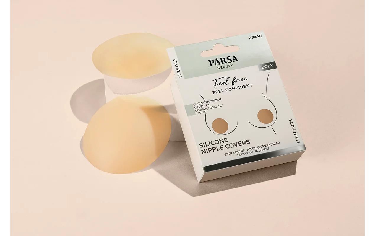 Silikon Nippel Pads helles nude 2 StückUnsichtbarer Halt für jedes Outfit