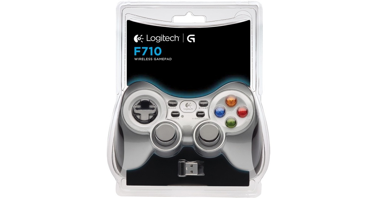 Logitech GWireless Gamepad F710  (Zilver/zwart)