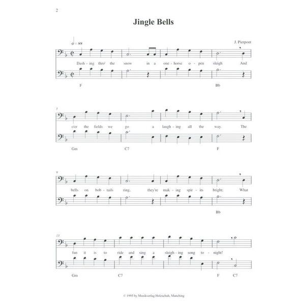 Holzschuh Verlag Weihnachtslieder Posaune