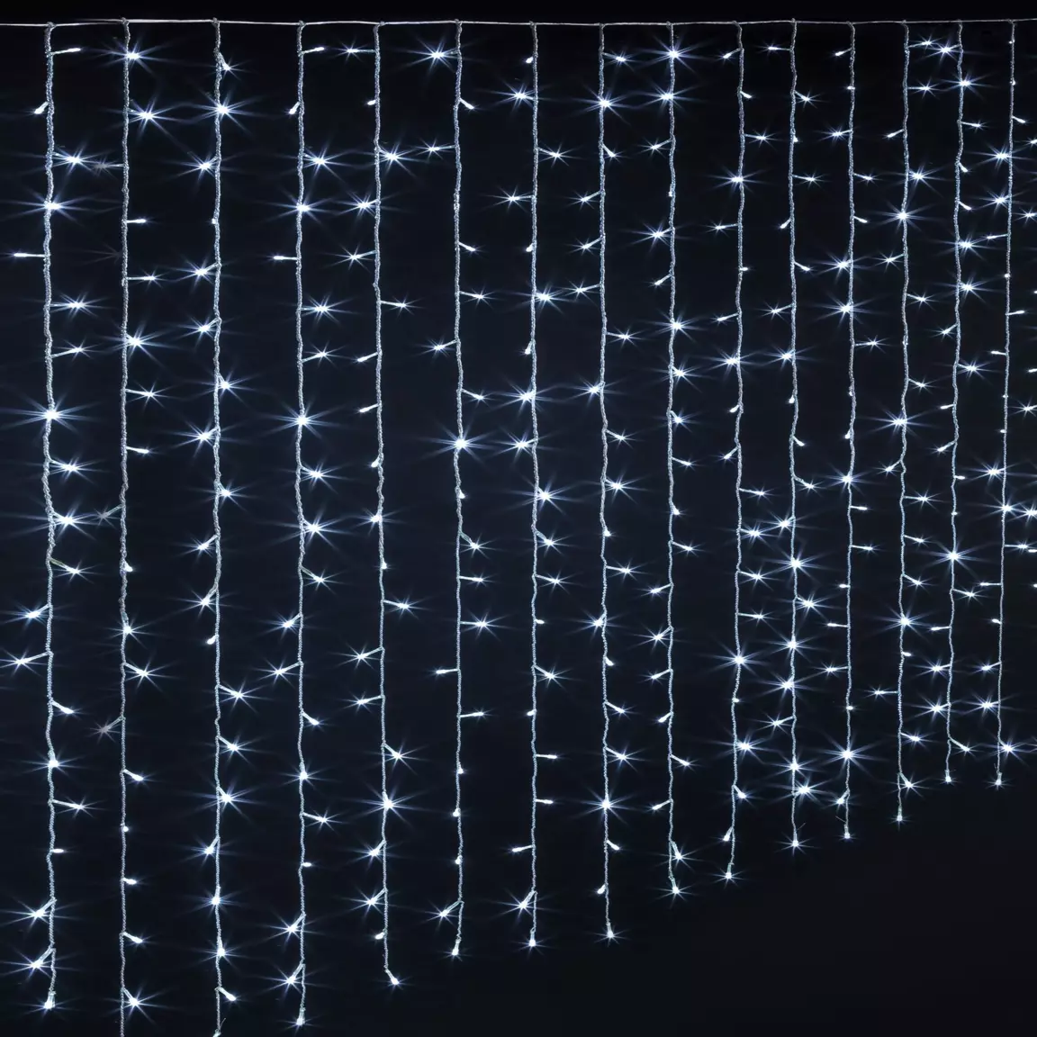 Rideau lumineux H2 m L3 m 600 LED Blanc froid