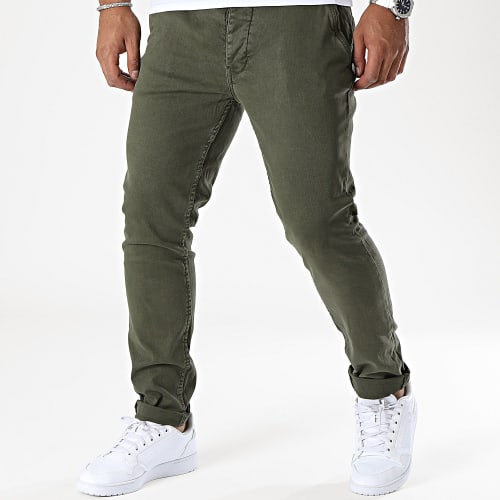 Pantalon Chino Vert Kaki
