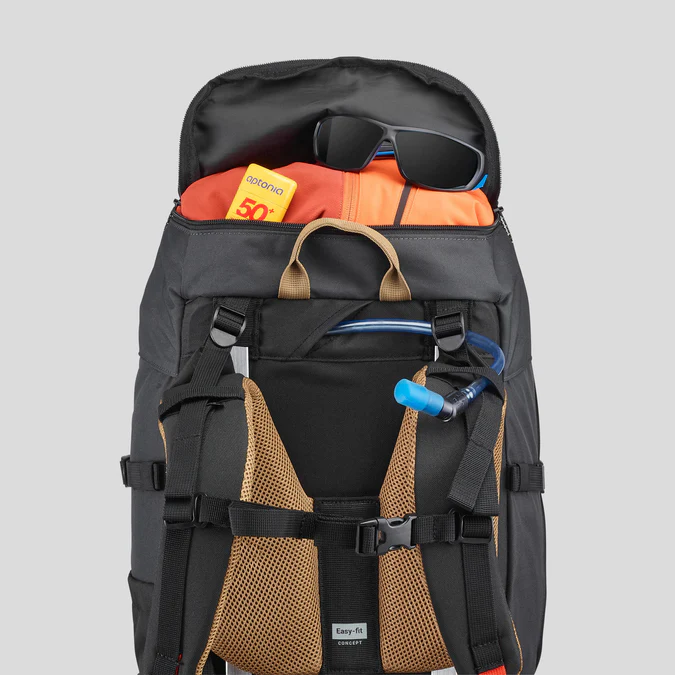 Decathlon Forclaz - Mochila Forclaz MT100 Easyfit de 50 litros para mochileiros (masculina)