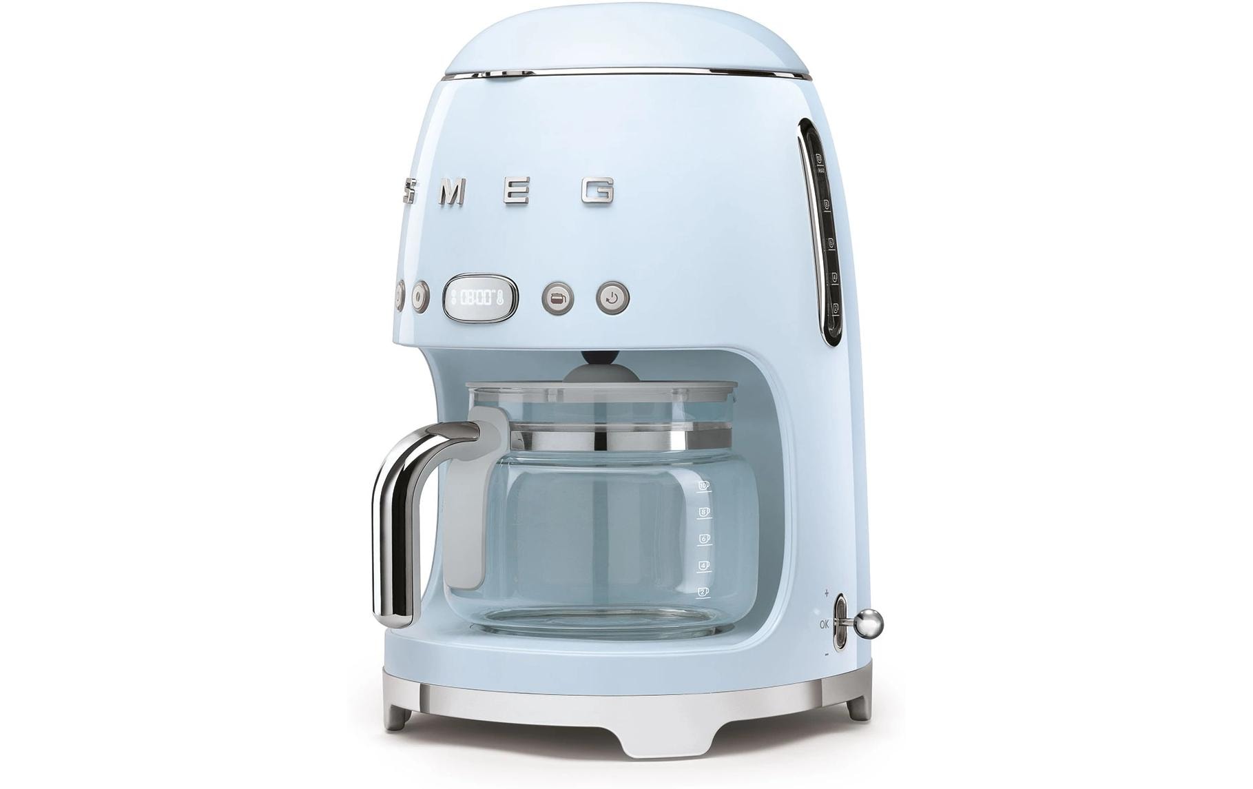 Filterkaffeemaschine 50's Style DCF02PBEU Pastellblau<br>Kaffeemaschine mit Glaskanne