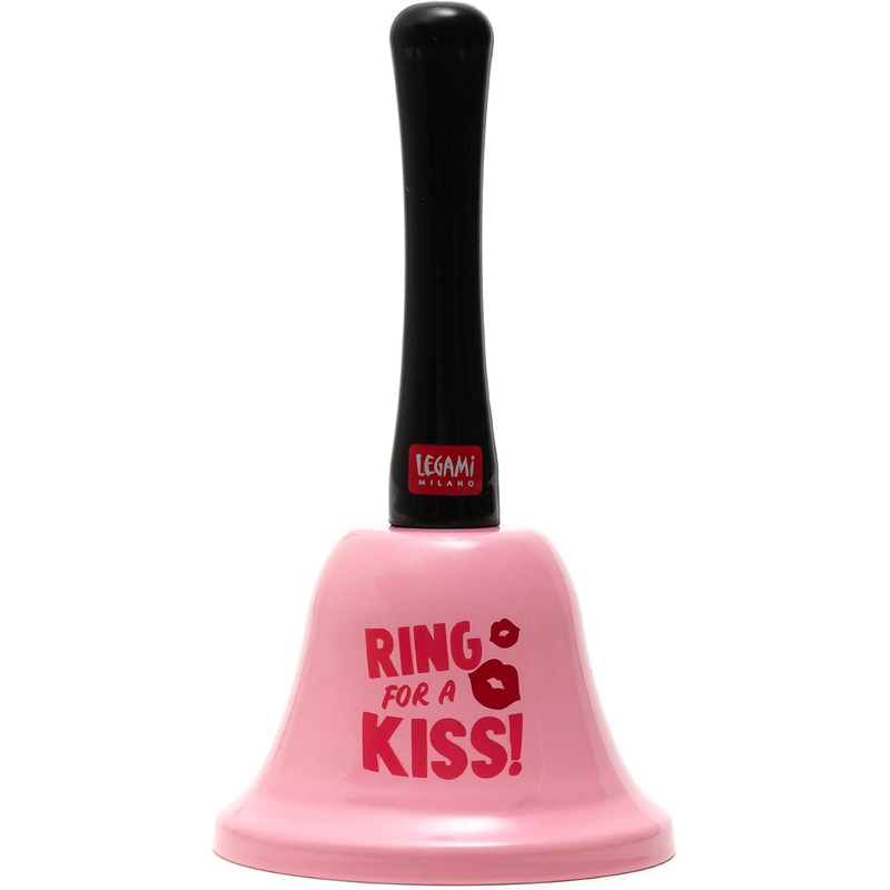 Legami Handglocke Kiss, rosa/schwarz