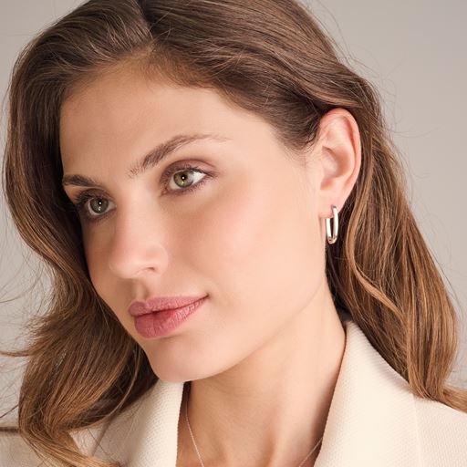 Sif Jakobs Jewellery Ellisse Pianura Piccolo Øreringe, Silver