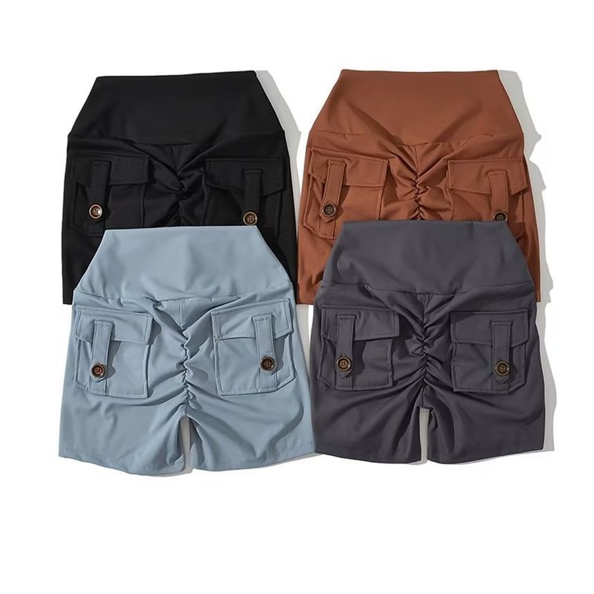 Faiar - Hoge taille effen shorts