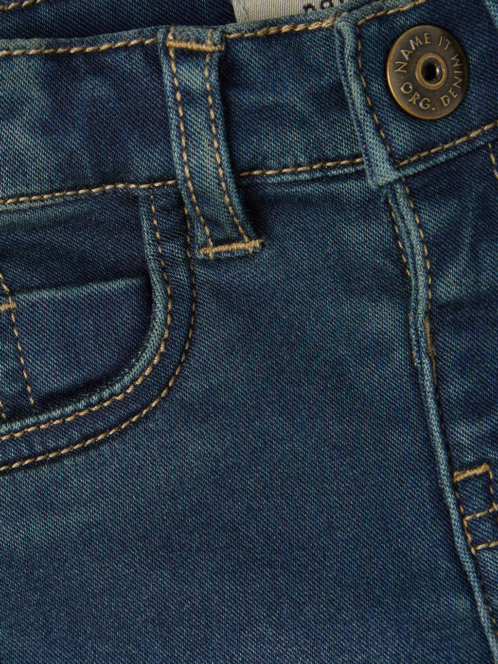 NAME IT baby slim fit jeans NBMSILAS dark blue denim