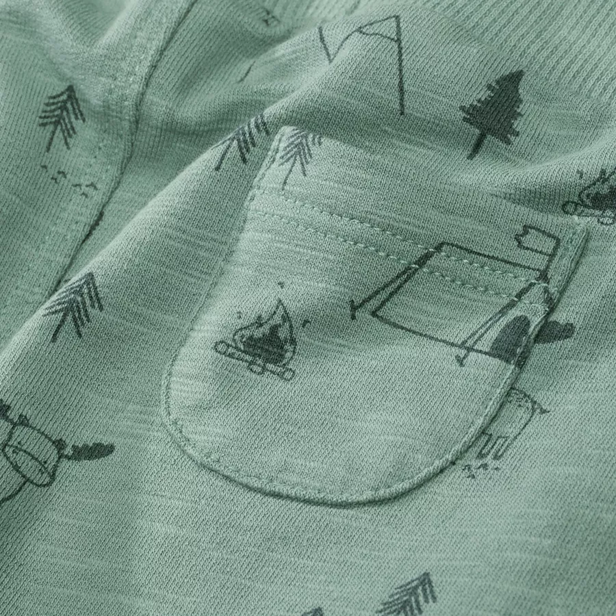 STACCATO Leggings pale green gemustert