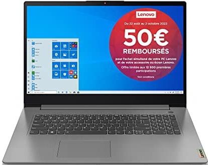 Lenovo - IdeaPad 3 - Laptop - 17,3 inch - FHD - Intel Core i5 - 8 GB RAM - 512 GB SSD - AMD Radeon Graphics