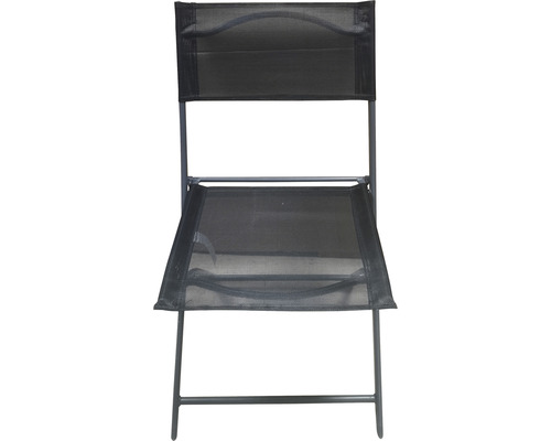 Eetkamerset, tuinmeubelset, loungeset Garden Place Finja 2-zits bestaande uit: tafel, 2 stoelen, glas, metaal, zwart