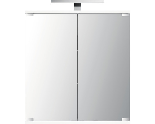 LED spiegelkast Jokey Kandi 60 x 19,4 x 70,2 cm wit hoogglans 2 deuren