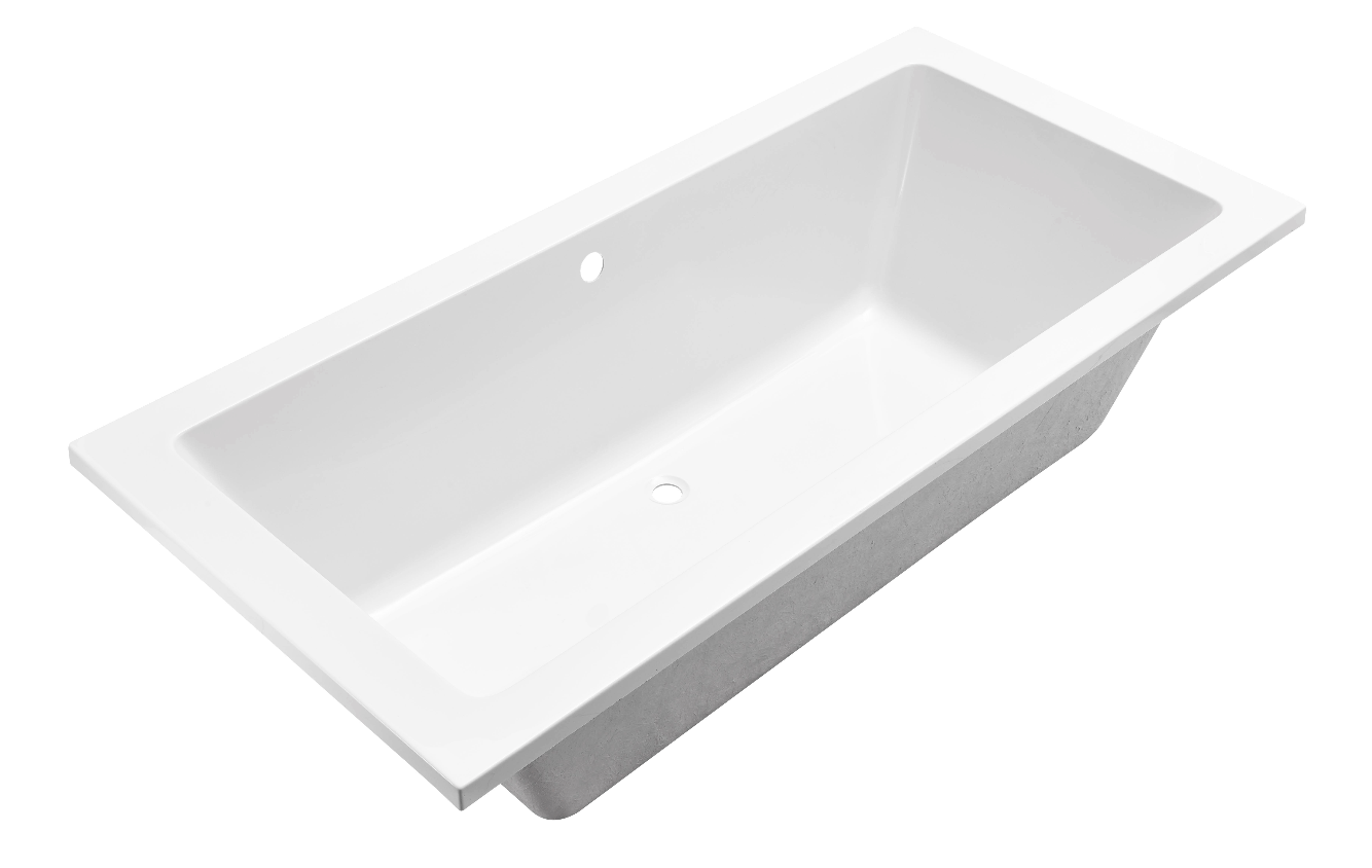 Mueller San Marino Duo inbouw ligbad 180x80cm mat wit