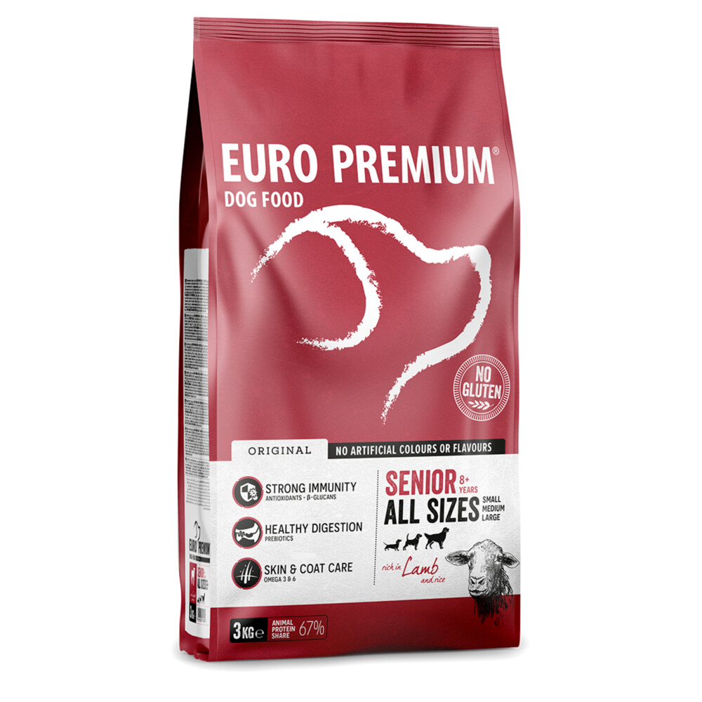 Euro-Premium Senior Lam - Rijst3 kg