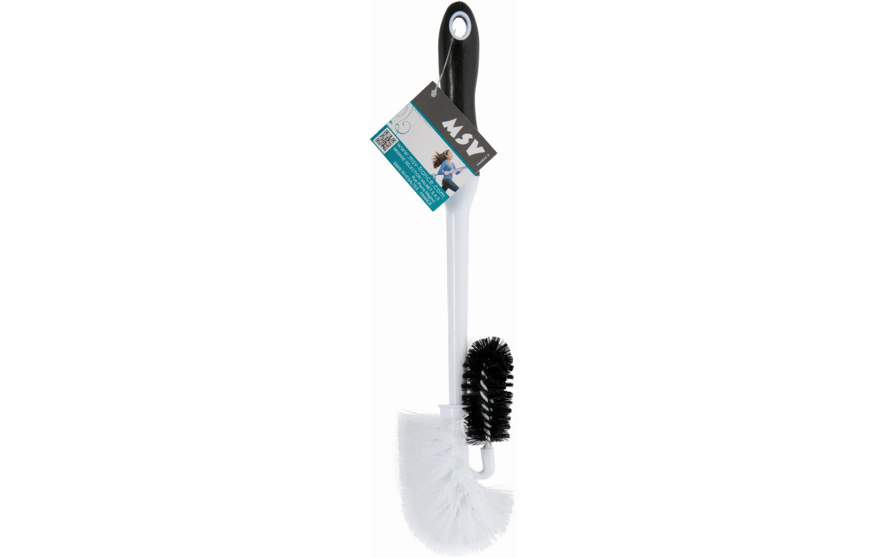 Toilettenbürste Schwarz/WeissErsatz Toilettenbürste mit Kratzer