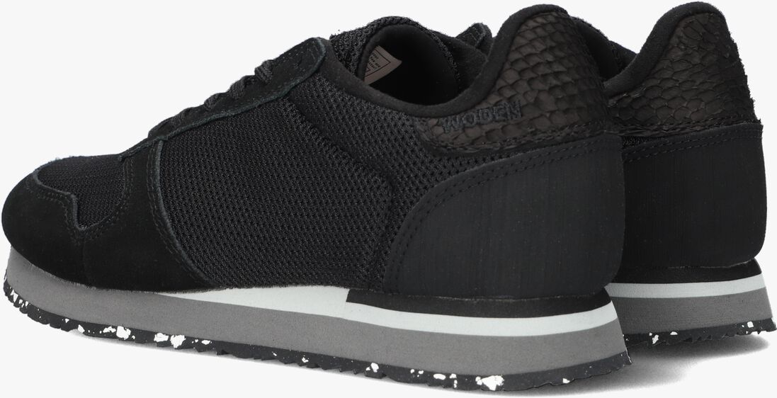 WODEN zwarte woden lage sneakers ydun icon