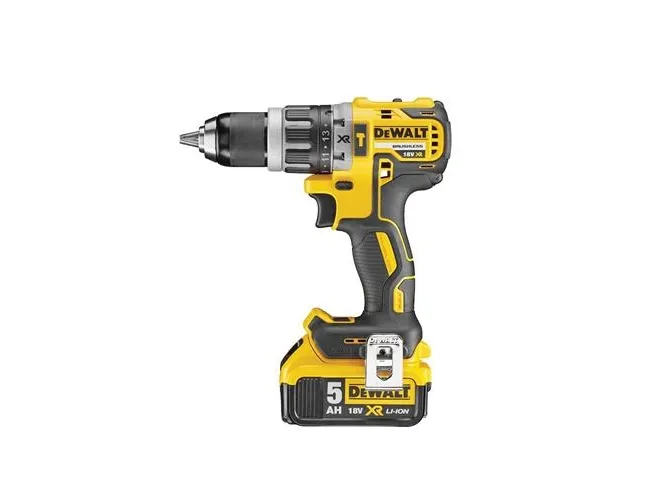 DeWALT DCD796P2 18V XR LI-ION Kompakt Slagboremaskine - inkl. 2 x 5Ah batterier, oplader, kuffert