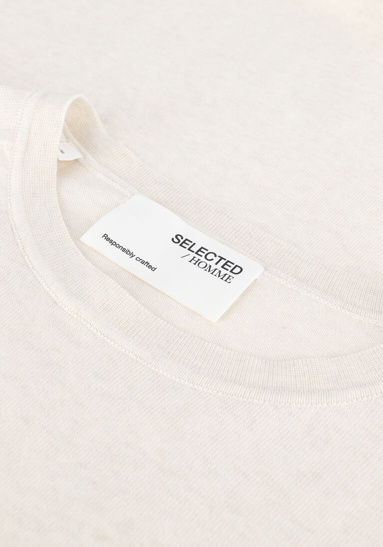 SELECTED HOMME gebroken wit selected homme trui slhberg crew neck b