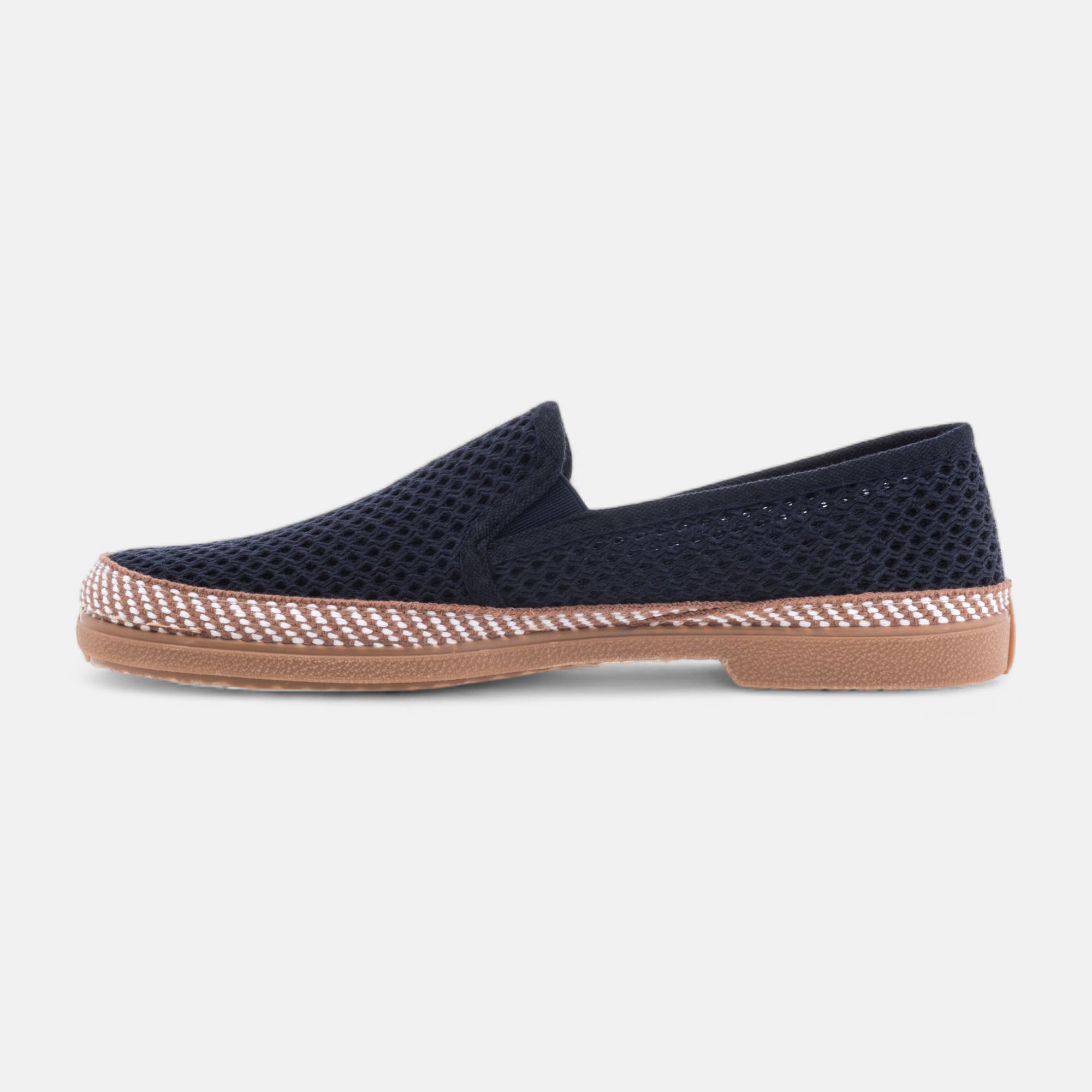 Pantoufles pieds sensibles Homme bleu marine
