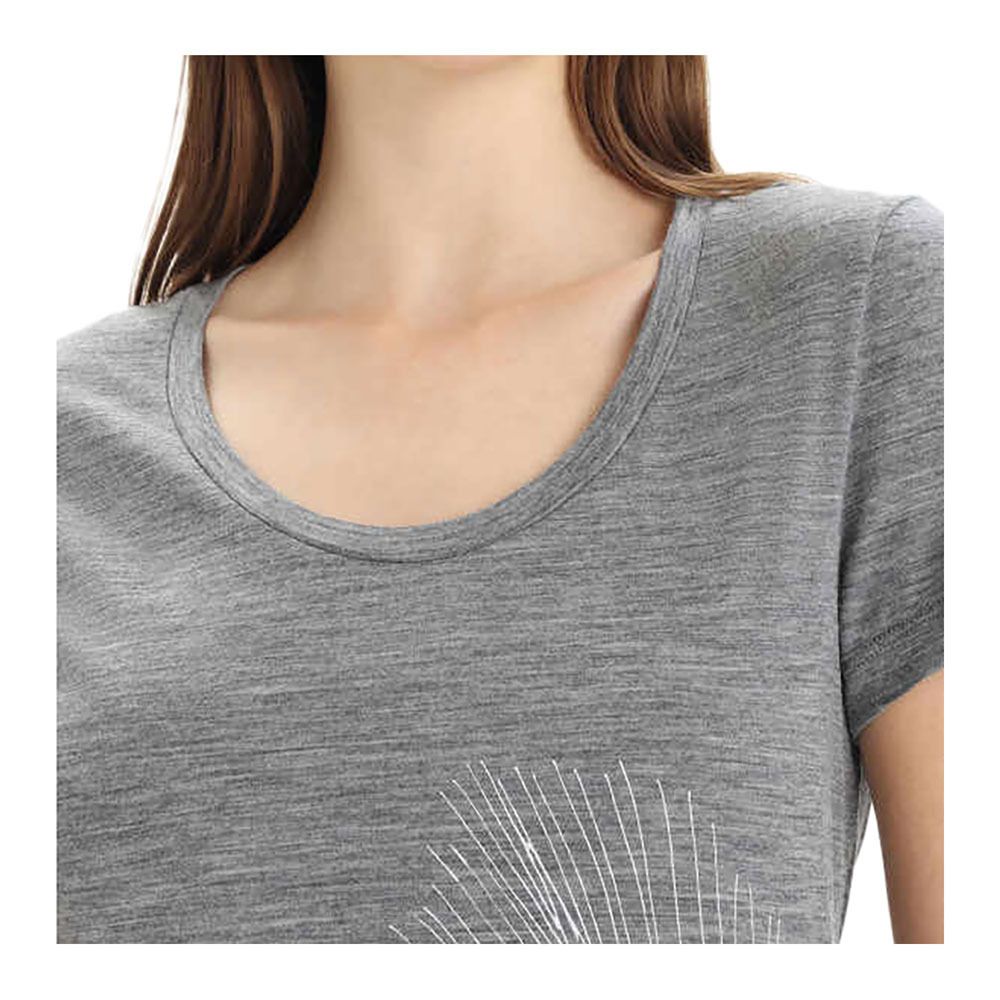 Icebreaker TECH LITE II - Tee-shirt Femme gritstone hthr