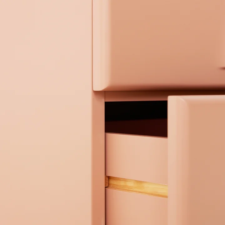 HKliving - Kommode mit 2 Schubladen, blush