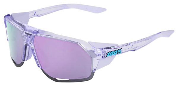 Lunettes 100% - Norvik - Polished Translucent - Verres Miroir Hiper Lavender Violet