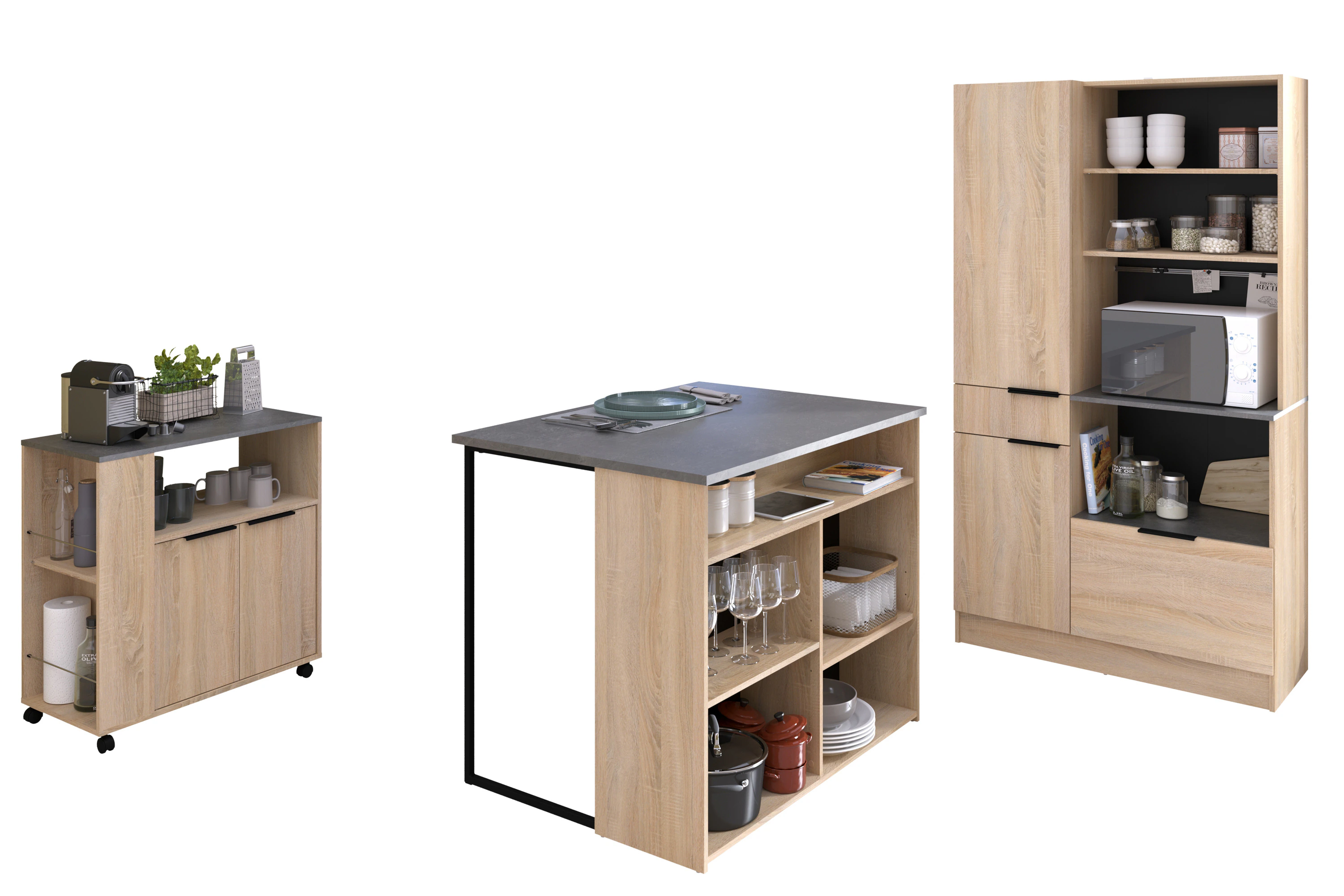 Parisot Küchenbuffet Set 