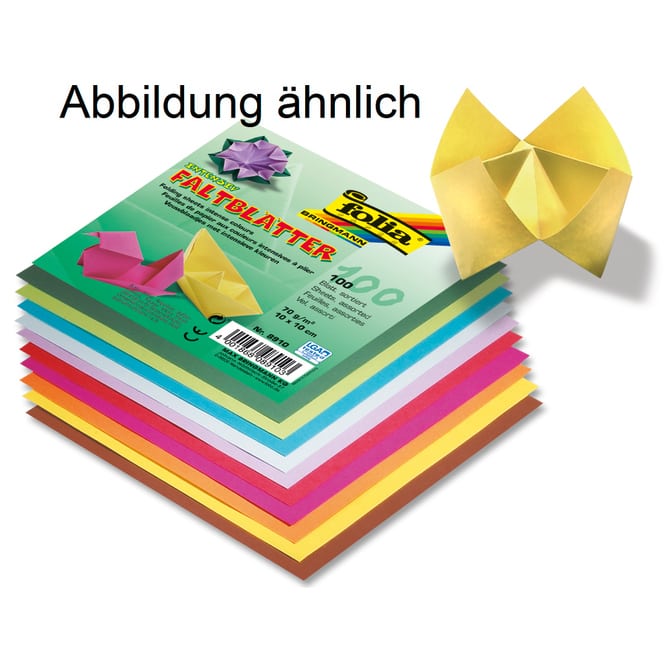 100 Faltblätter 20x20 cm