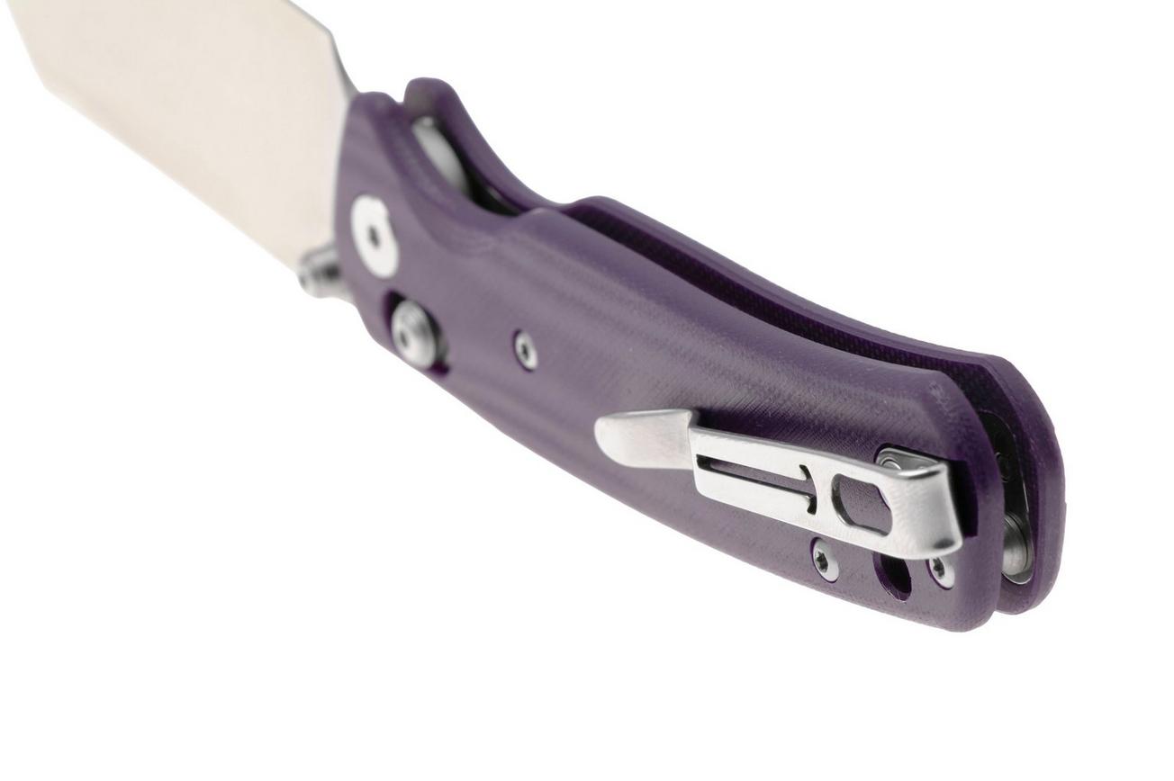 Bestechman Cicada's Wing BMK06M Satin 10Cr15MoV, Purple G10, zakmes