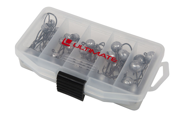 Boîte avec assortiment de têtes plombées Ultimate Jighead Selection Tacklebox (45pcs)