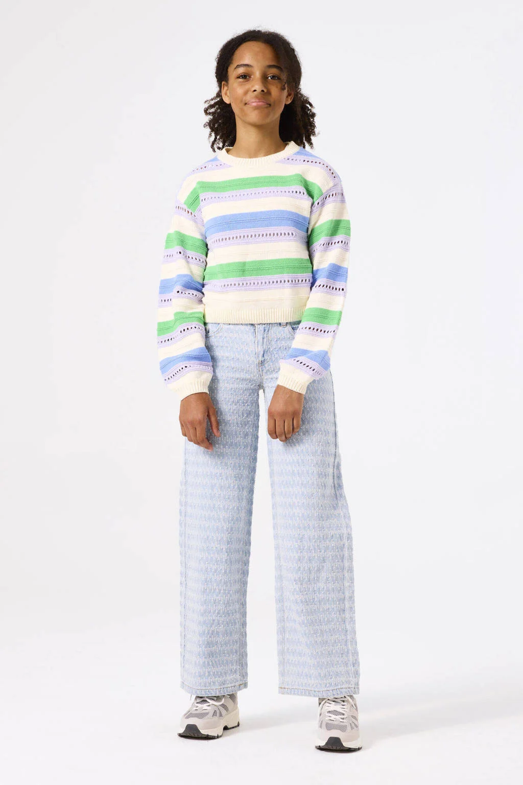 Garcia wide leg low waist jeans light blue denim