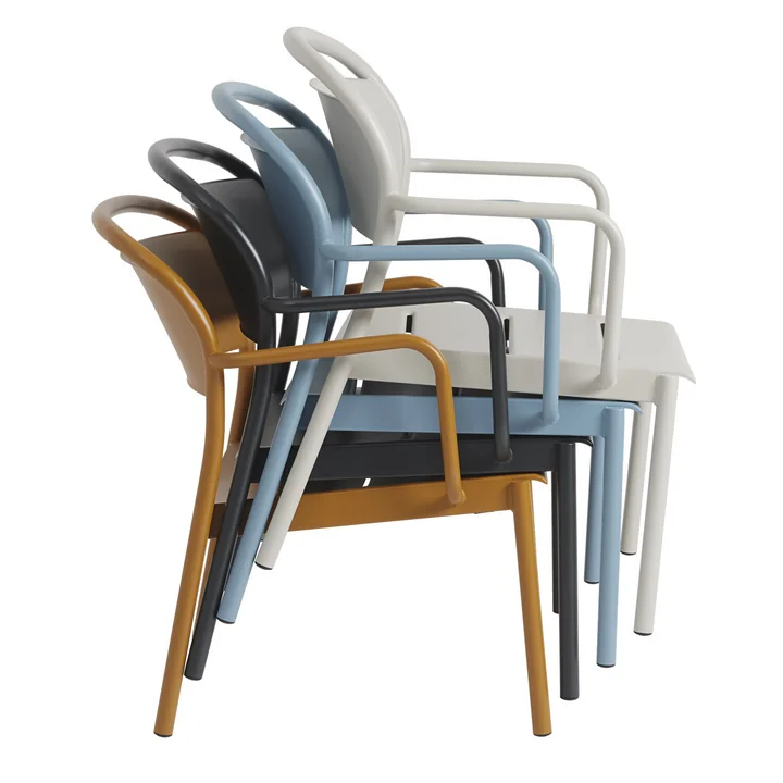 Muuto - Linear Steel Armchair, burnt orange RAL 8001