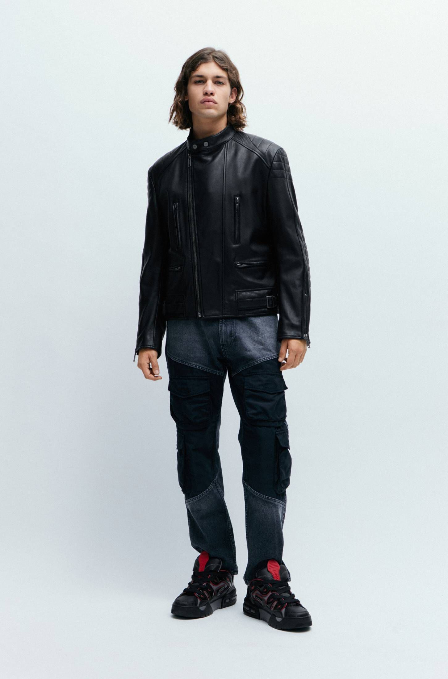 HUGO| Herren Lederjacke LEWIS