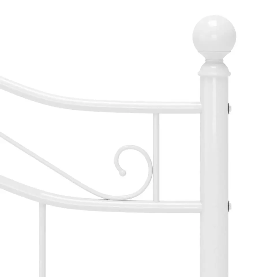 vidaXL - Metalen bed frame - Wit - 120x200 cm