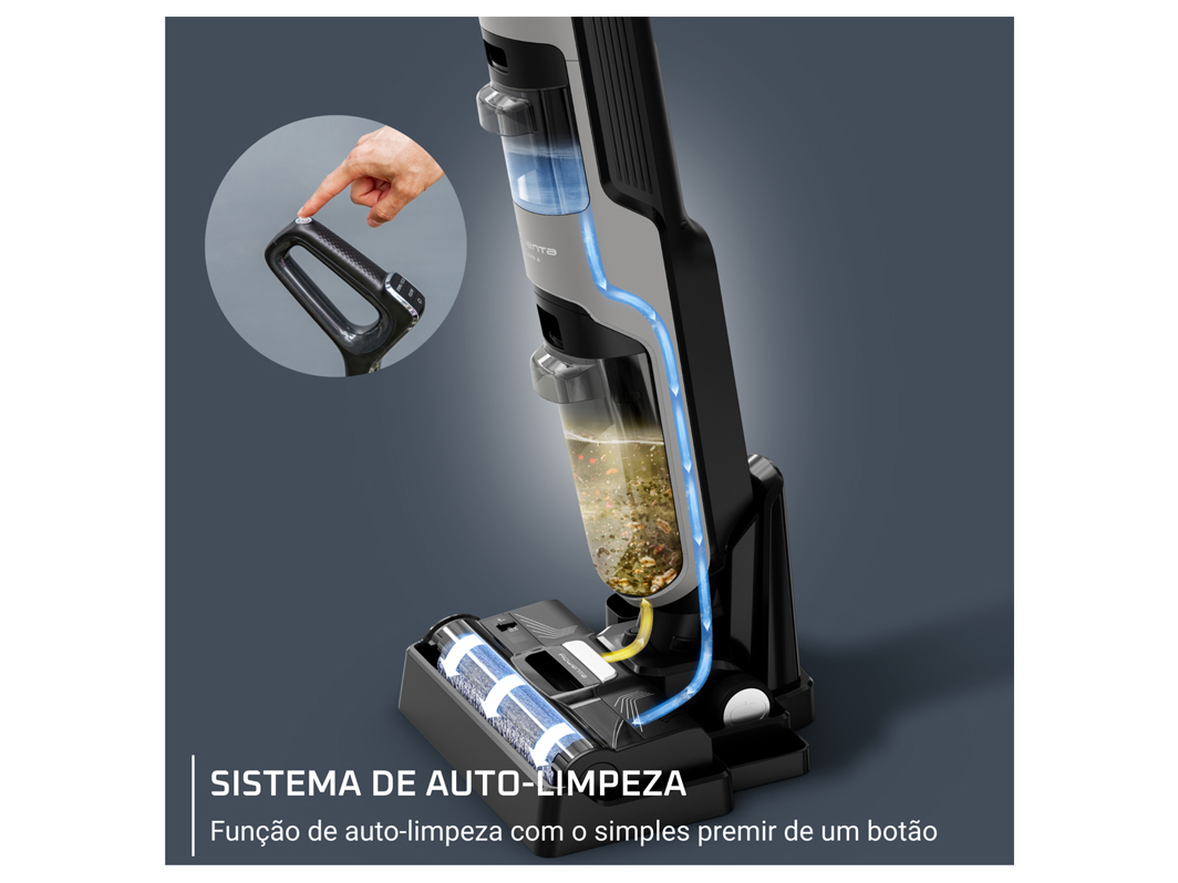 MÁQUINA LIMPEZA ROWENTA GZ5035WO WET&DRY X-CLEAN 4 LAVA E ASPIRA
