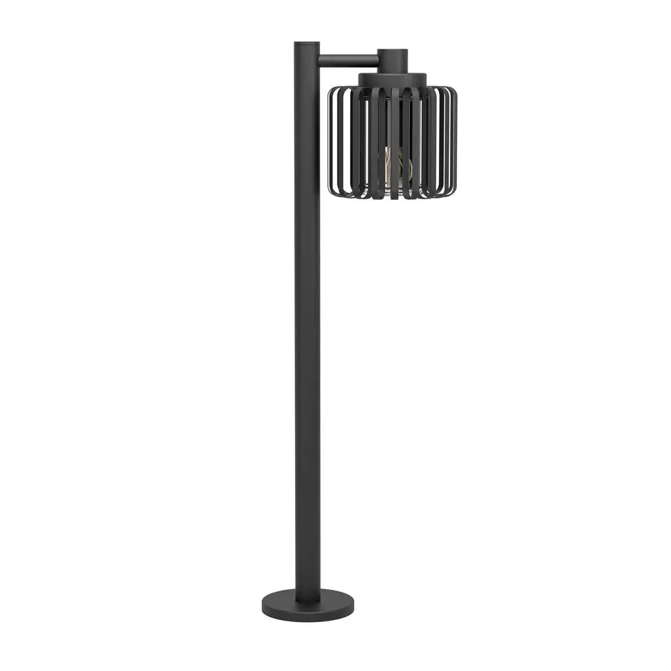 EGLO Selinus Staande lamp - E27 - Glas - Zwart
