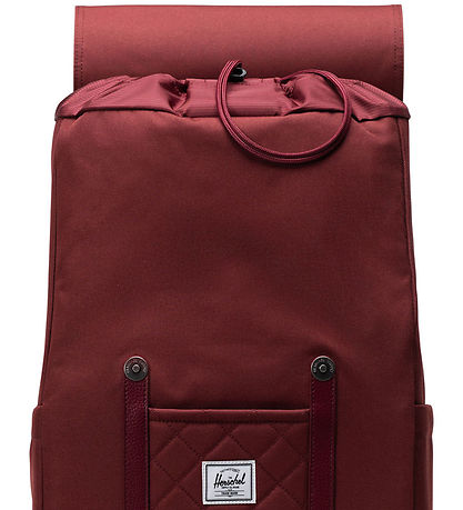 Herschel Rygs?k - Retreat - Oxblood Rød Quilted