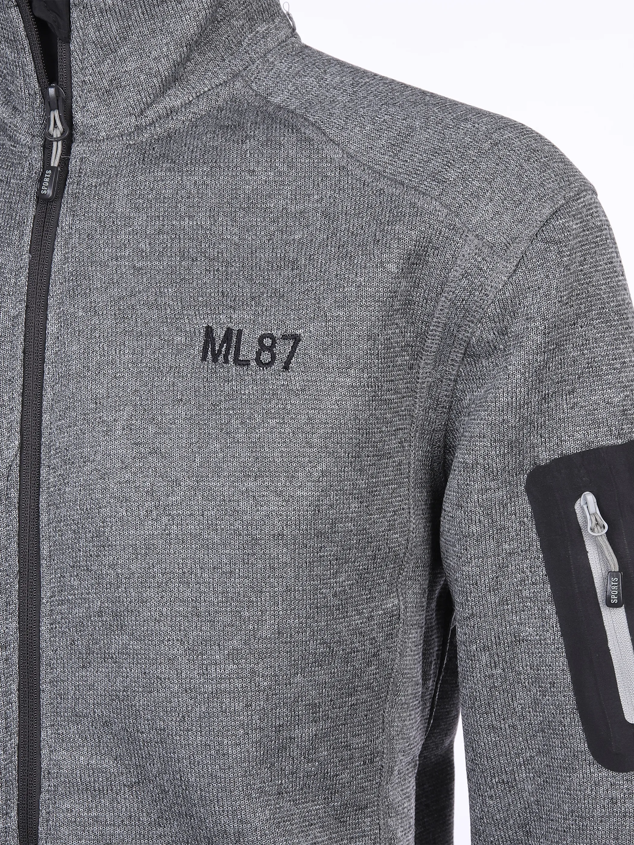 Herren Fleecejacke mit Stickerei