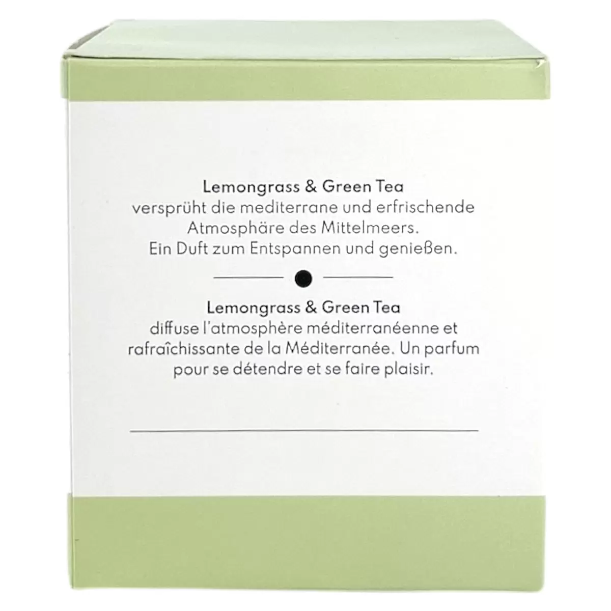 Duftkerze Lemongras &Green Tea NAO natur,transparent