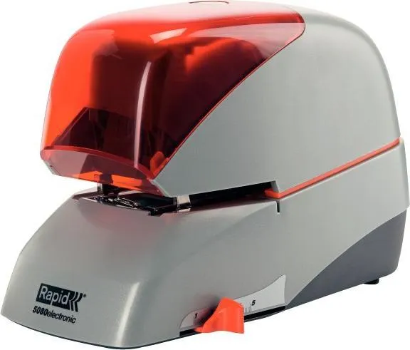 Hæftemaskine Rapid Supreme R5080e elektrisk til 80 ark sølv/orange