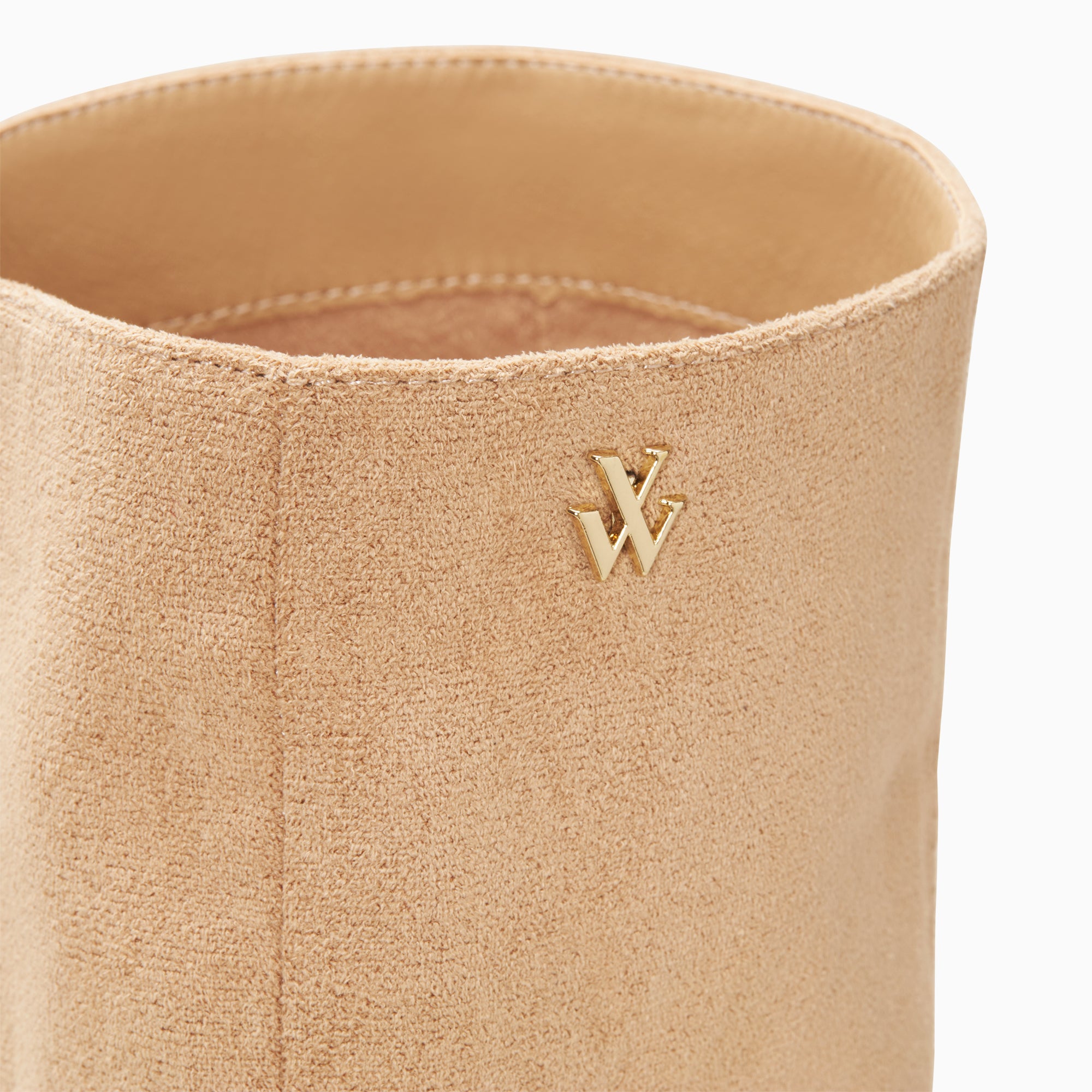 Bottes, Cuissardes-Bottes Nia beiges à talon bois