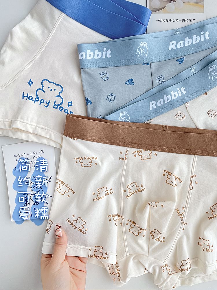 Pancherry - Cartoon Print Boxershorts / Set