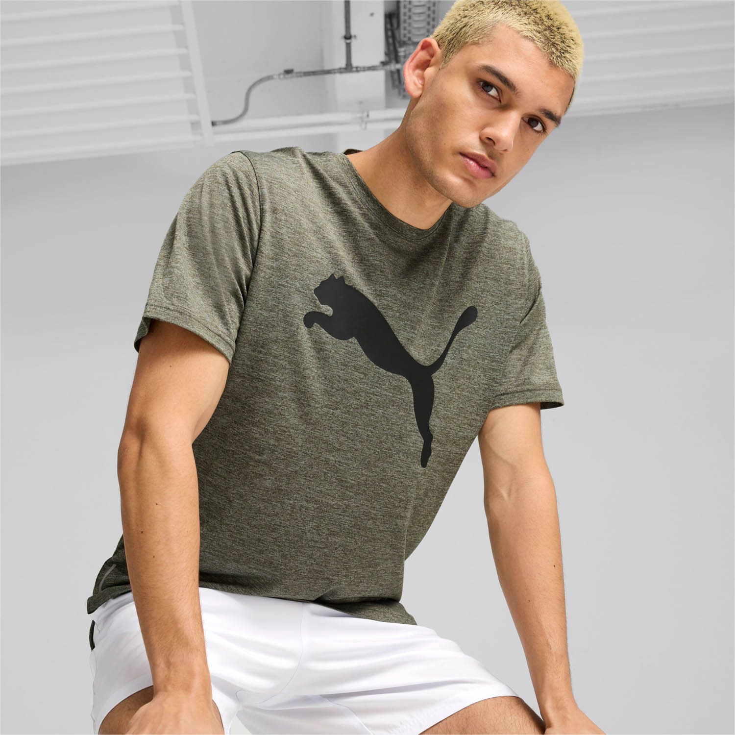 PUMA  Train Favorite Heather Cat Tee