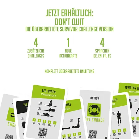 Dont Quit Fitness Kartenspiel