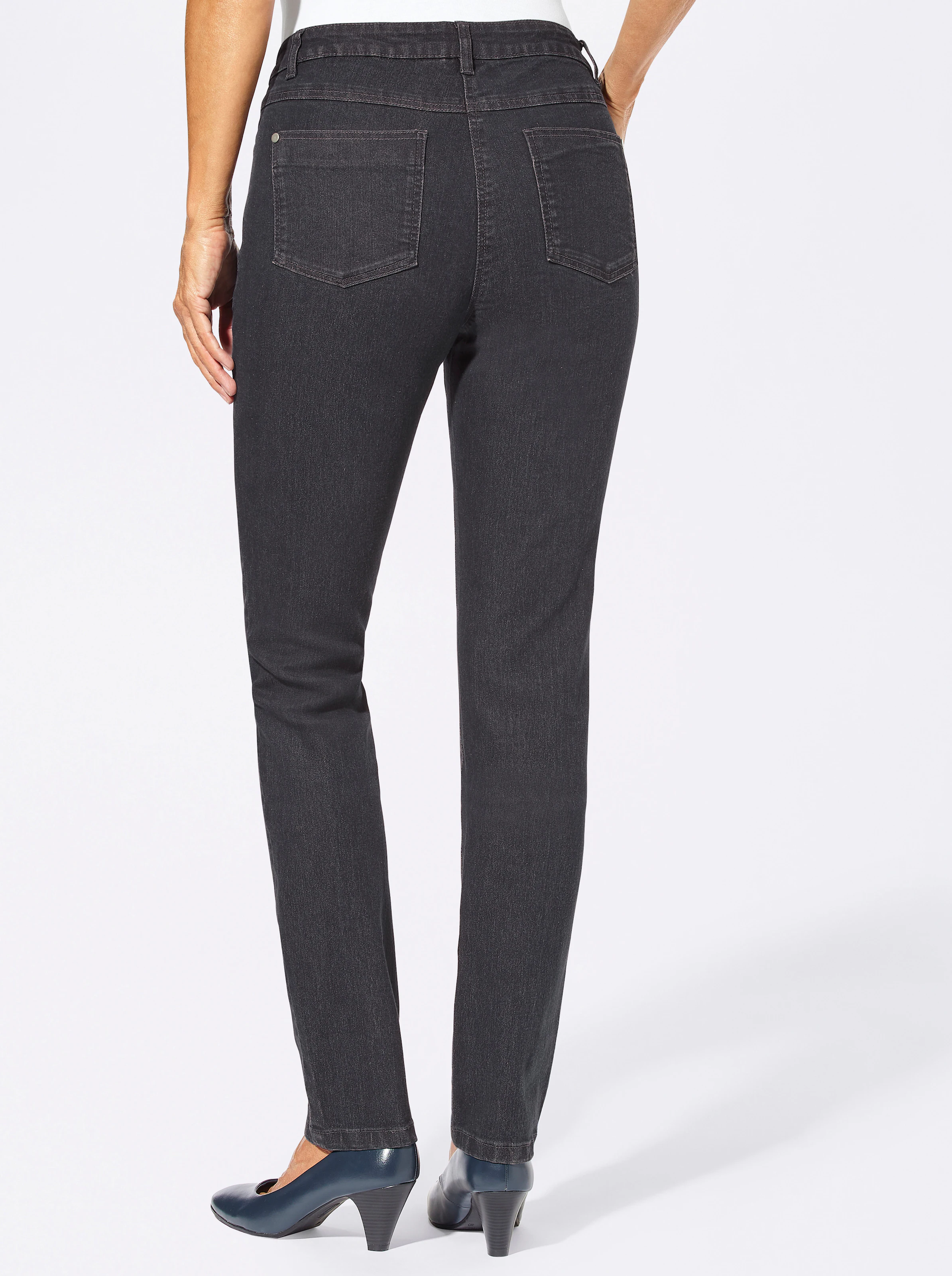 5-Pocket-Jeans in grau