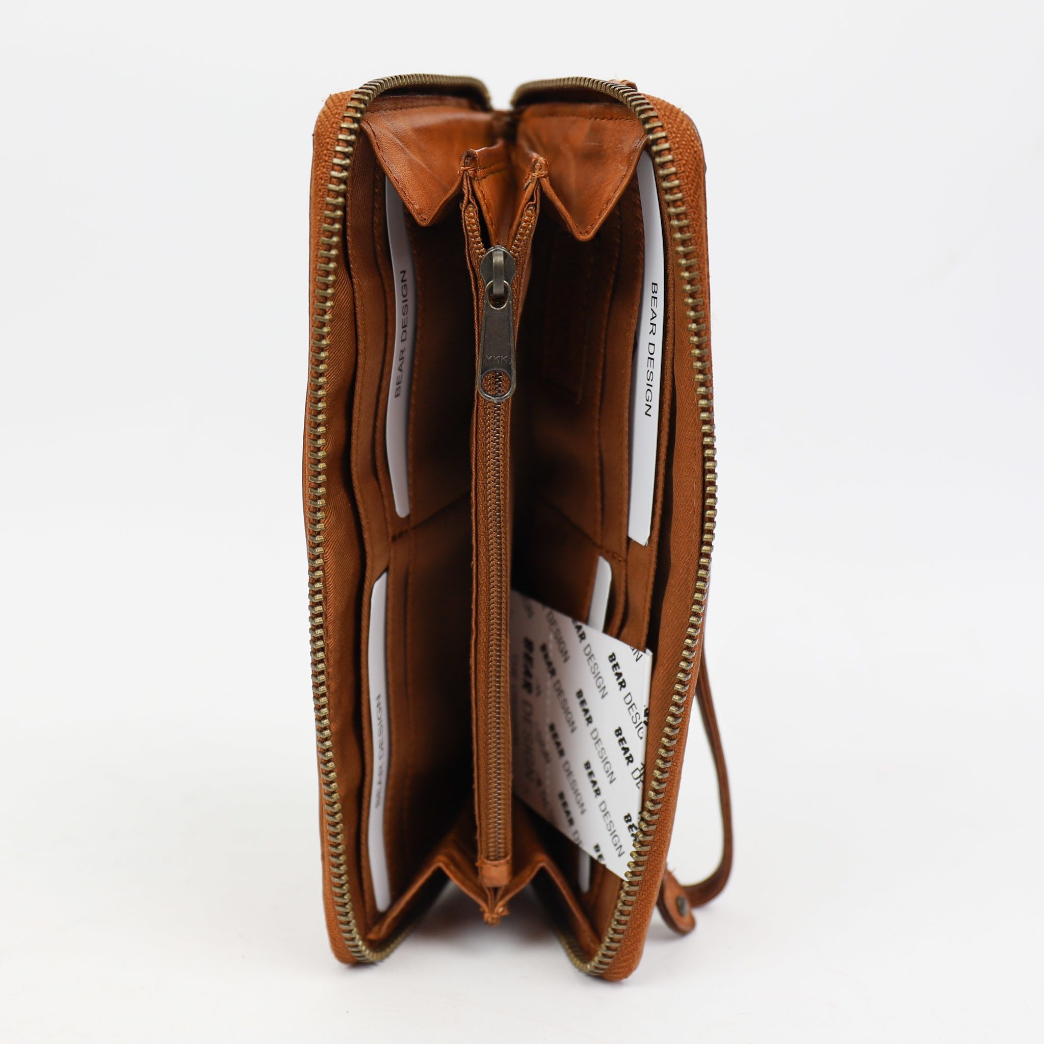Bear Design Cow Lavato Portemonnee Sofie Cognac RFID CL15882